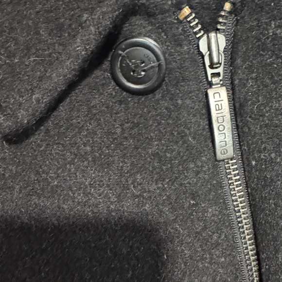 Elegant Black Men's Pea Coat - Picture 7 of 16